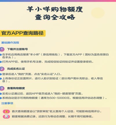羊小咩消费额度秒到商家